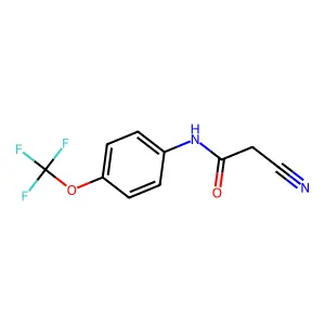 2-cyano-N-[4-(trifluoromethoxy)phenyl]acetamide structure