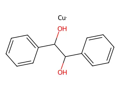 Copper;1,2-diphenylethane-1,2-diol structure