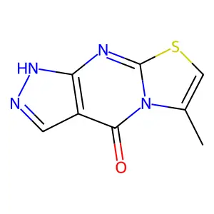 Pyrazolo(3,4-d)thiazolo(3,2-a)pyrimidin-4(1H)-one, 6-methyl- structure