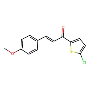 1-(5-Chlorothiophen-2-yl)-3-(4-methoxyphenyl)prop-2-en-1-one structure