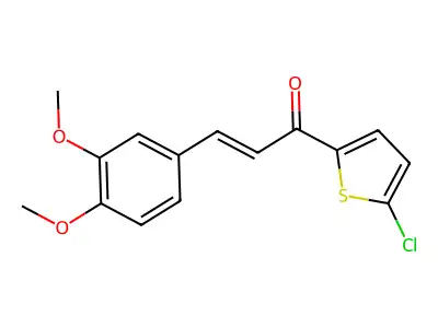 1-(5-Chlorothiophen-2-yl)-3-(3,4-dimethoxyphenyl)prop-2-en-1-one structure