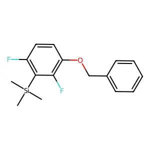 1,3-Difluoro-4-(phenylmethoxy)-2-(trimethylsilyl)benzene structure