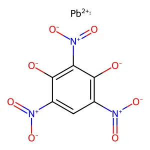 Lead styphnate structure