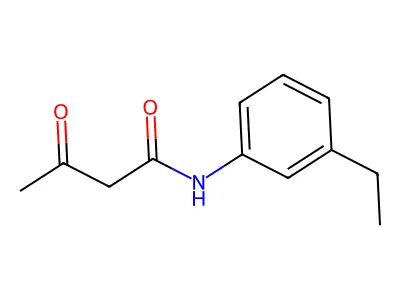 N-(3-ethylphenyl)-3-oxobutanamide structure