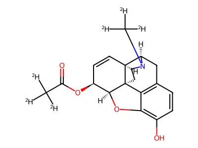 6-Acetylmorphine structure