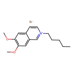 6,7-Dimethoxy-2-pentylisoquinolin-2-ium bromide structure