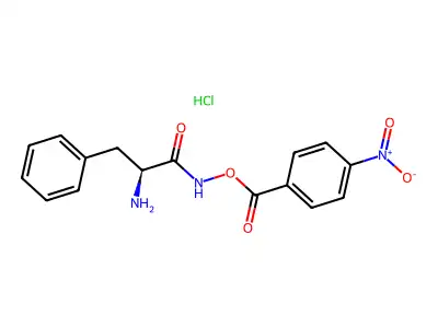 4-nitrobenzoyl N-phenylalanylhydroxamate structure