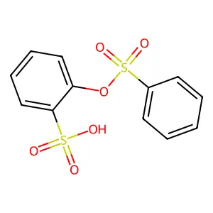 Benzenesulfonyloxybenzenesulfonic acid structure