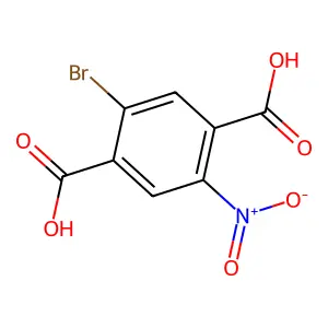 2-Bromo-5-nitroterephthalic acid structure