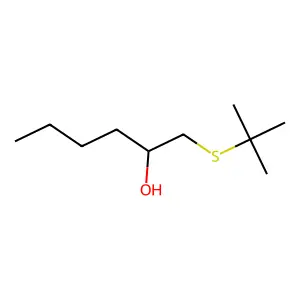 2-Hexanol, 1-tert-butylthio- structure