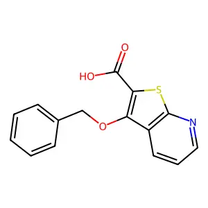 3-(Benzyloxy)thieno[2,3-b]pyridine-2-carboxylic acid structure