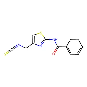 2-Benzamido-4-(isothiocyanatomethyl)thiazole structure