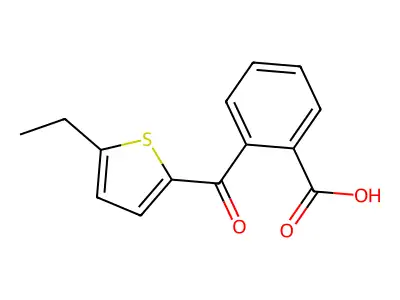 2-(5-Ethylthiophene-2-carbonyl)benzoic acid structure