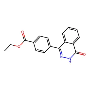 Ethyl 4-(3,4-dihydro-4-oxo-1-phthalazinyl)benzoate structure
