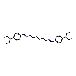 n,n'-bis{(e)-[4-(diethylamino)phenyl]methylidene}hexane-1,6-diamine structure