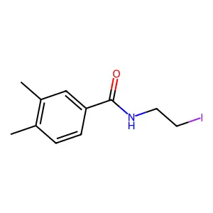 n-(2-Iodoethyl)-3,4-dimethylbenzamide structure