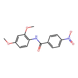N-(2,4-dimethoxyphenyl)-4-nitrobenzamide structure