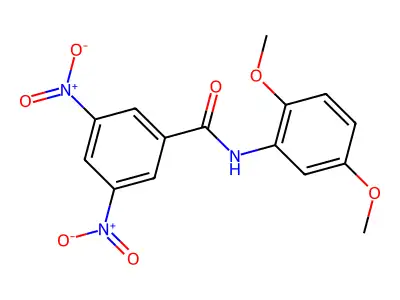 N-(2,5-dimethoxyphenyl)-3,5-dinitrobenzamide structure