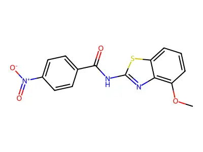 N-(4-methoxy-1,3-benzothiazol-2-yl)-4-nitrobenzamide structure