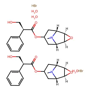 C17H21NO4.BrH.3/2H2O structure