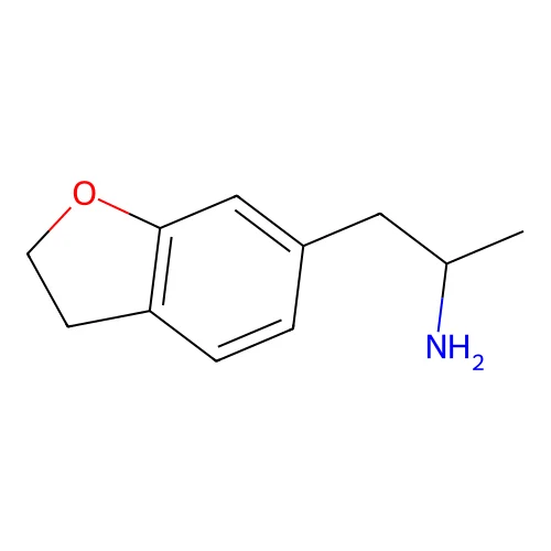 6-(2-Aminopropyl)-2,3-dihydrobenzofuran structure