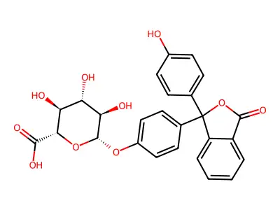 Phenolphthalein-glucuronide structure