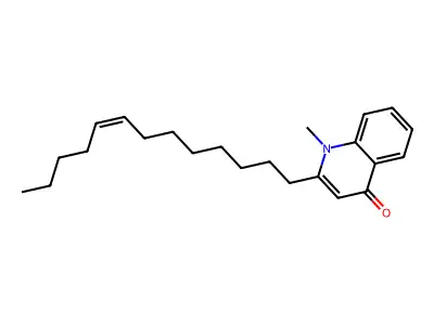 1-Methyl-2-tridec-8-enylquinolin-4-one structure
