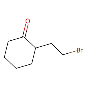2-(2-Bromoethyl)cyclohexan-1-one structure