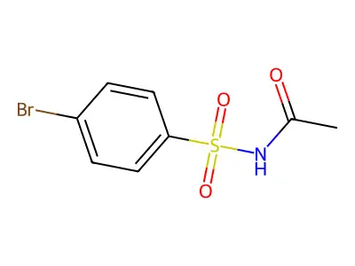 N-(4-bromobenzenesulfonyl)acetamide structure
