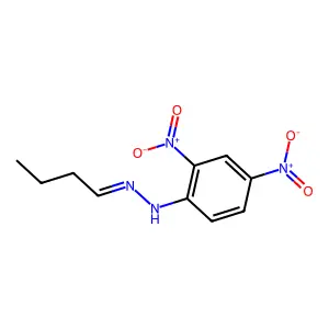 Butyraldehyde 2,4-Dinitrophenylhydrazone structure