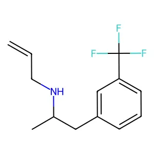 Phenethylamine, N-allyl-alpha-methyl-m-trifluoromethyl- structure