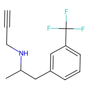 Phenethylamine, alpha-methyl-N-(2-propynyl)-m-trifluoromethyl- structure