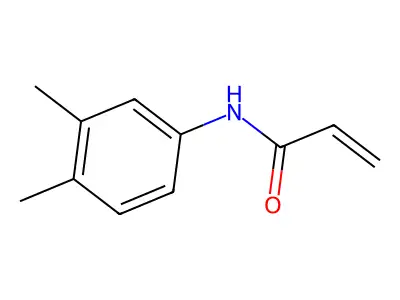 N-(3,4-dimethylphenyl)prop-2-enamide structure