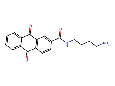 N-(4-Aminobutyl)-9,10-dihydro-9,10-dioxo-2-anthracenecarboxamide structure