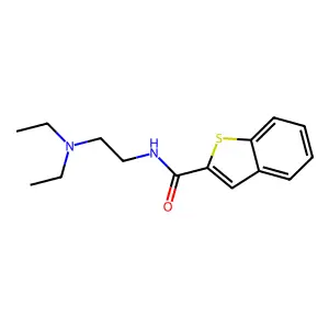 N-(2-(Diethylamino)ethyl)benzo(B)thiophene-2-carboxamide structure