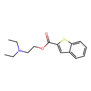 2-(Diethylamino)ethyl 1-benzothiophene-2-carboxylate structure