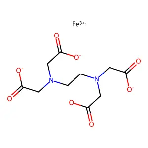 Iron(III)-edta structure