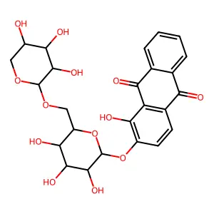 Ruberythric acid structure
