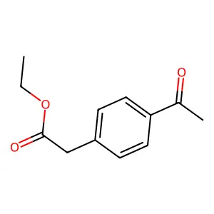Ethyl 4-acetylphenylacetate structure