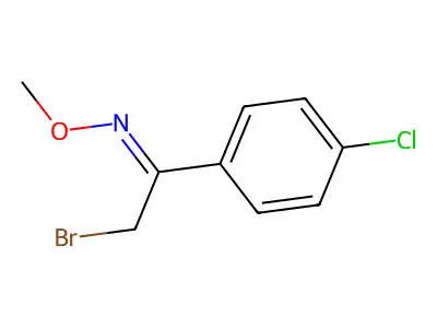 4-chlorophenacyl bromide O-methyloxime structure