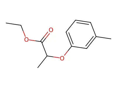 Ethyl 2-(3-methylphenoxy)propanoate structure