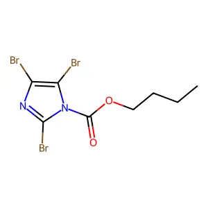 2,4,5-Tribromoimidazole-1-n-butylcarboxylate structure
