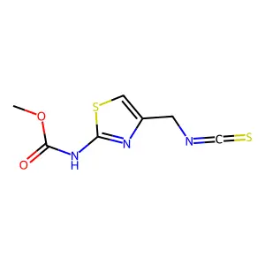 Methyl 4-(isothiocyanatomethyl)thiazole-2-carbamate structure