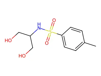 N-(1,3-dihydroxypropan-2-yl)-4-methylbenzenesulfonamide structure