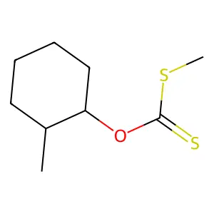 S-Methyl O-(2-methylcyclohexyl) dithiocarbonate structure