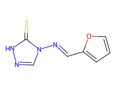 4-(furan-2-ylmethylideneamino)-1H-1,2,4-triazole-5-thione structure