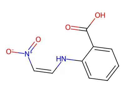 2-[[(Z)-2-nitroethenyl]amino]benzoic acid structure