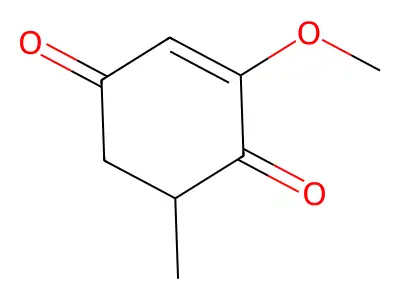 2-Methoxy-6-methylcyclohex-2-ene-1,4-dione structure
