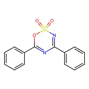 4,6-Diphenyl-1,2,3,5-oxathiadiazine 2,2-dioxide structure