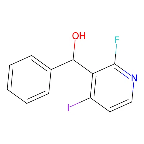 (2-Fluoro-4-iodopyridin-3-yl)(phenyl)methanol structure